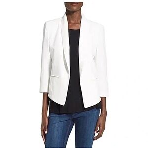 Mural Open Front Blazer in Winter White S